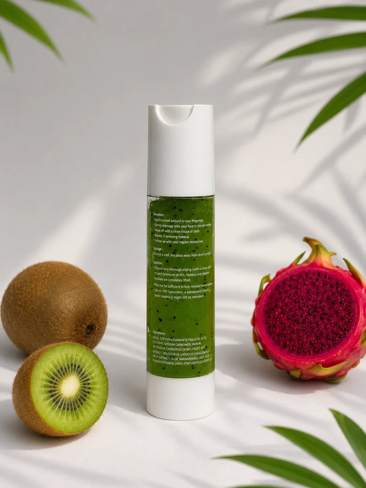 MOCOTA Instant Glow Waterless Facewash | No-Rinse Facial Cleanser | Kiwi, Dragon