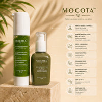 MOCOTA Waterless Facewash & Sunscreen Combo | No Water Required Face Cleanser wi