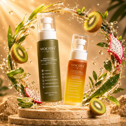 MOCOTA Face Cleanser & Bi-Phasic Serum Combo | Cleansing & Nourishing Daily Skin