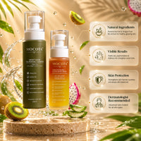 MOCOTA Face Cleanser & Bi-Phasic Serum Combo | Cleansing & Nourishing Daily Skin