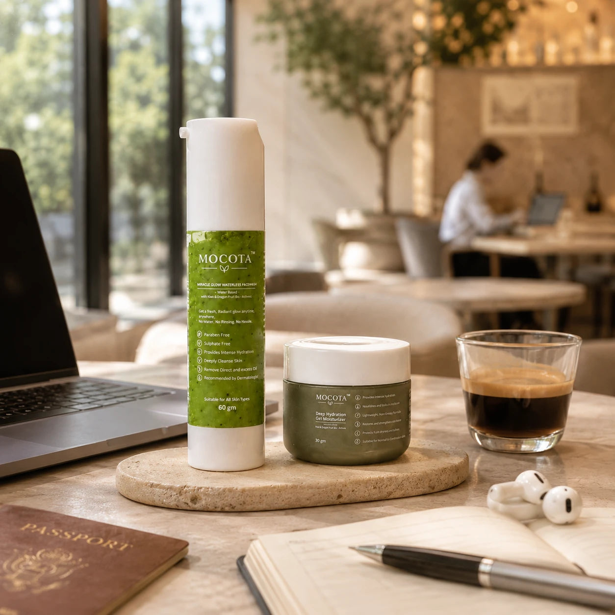 MOCOTA Waterless Facewash & Moisturizer Combo | Refresh & Hydrate Skincare Duo