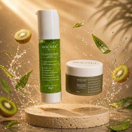 MOCOTA Waterless Facewash & Moisturizer Combo | Refresh & Hydrate Skincare Duo