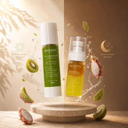 MOCOTA Waterless Facewash & Bi-Phasic Serum Combo | Refresh & Nourish Skincare D
