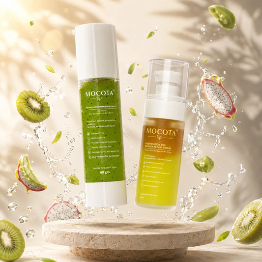MOCOTA Waterless Facewash & Bi-Phasic Serum Combo | Refresh & Nourish Skincare D