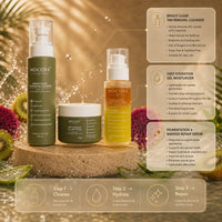 MOCOTA Complete Glow Skincare Combo | Cleanser, Bi-Phasic Serum & Moisturizer