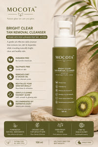 MOCOTA Brightening Daily Face Cleanser | Kiwi, Dragon Fruit & Aloe Vera Extracts
